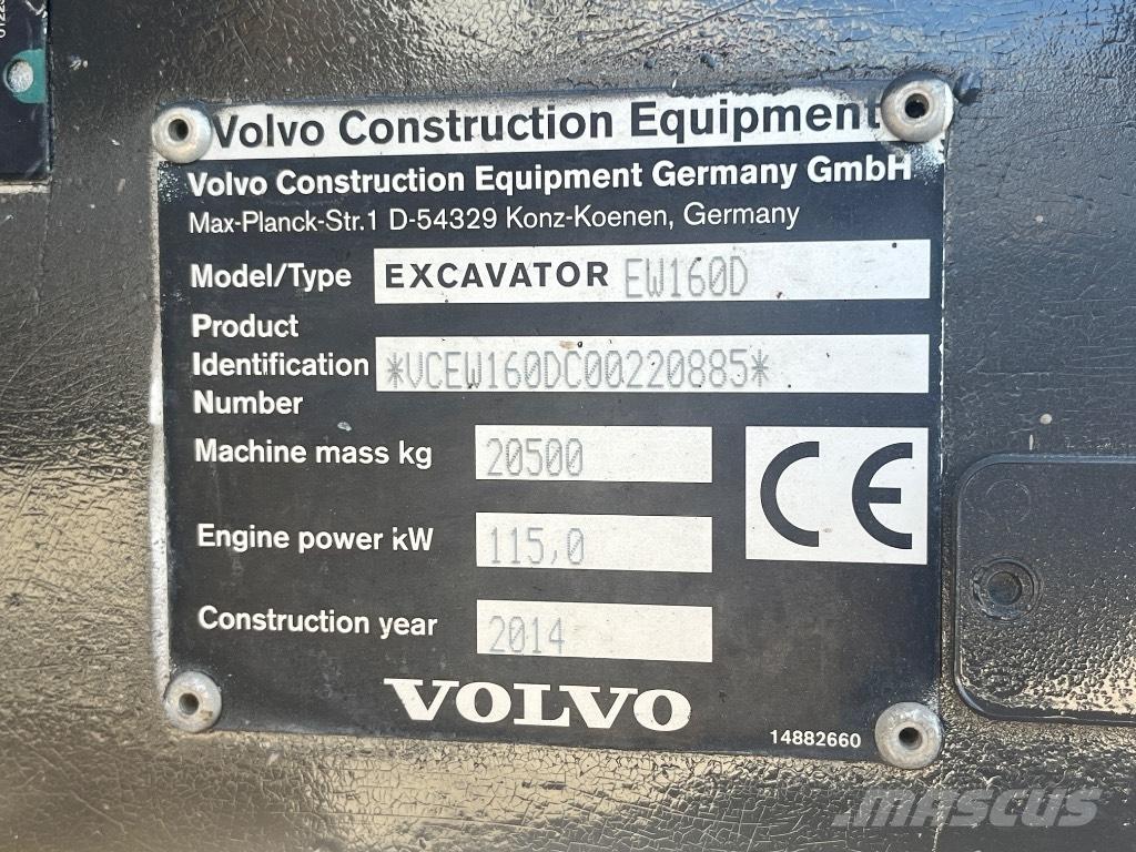 Volvo EW 160 D Mobilbagger