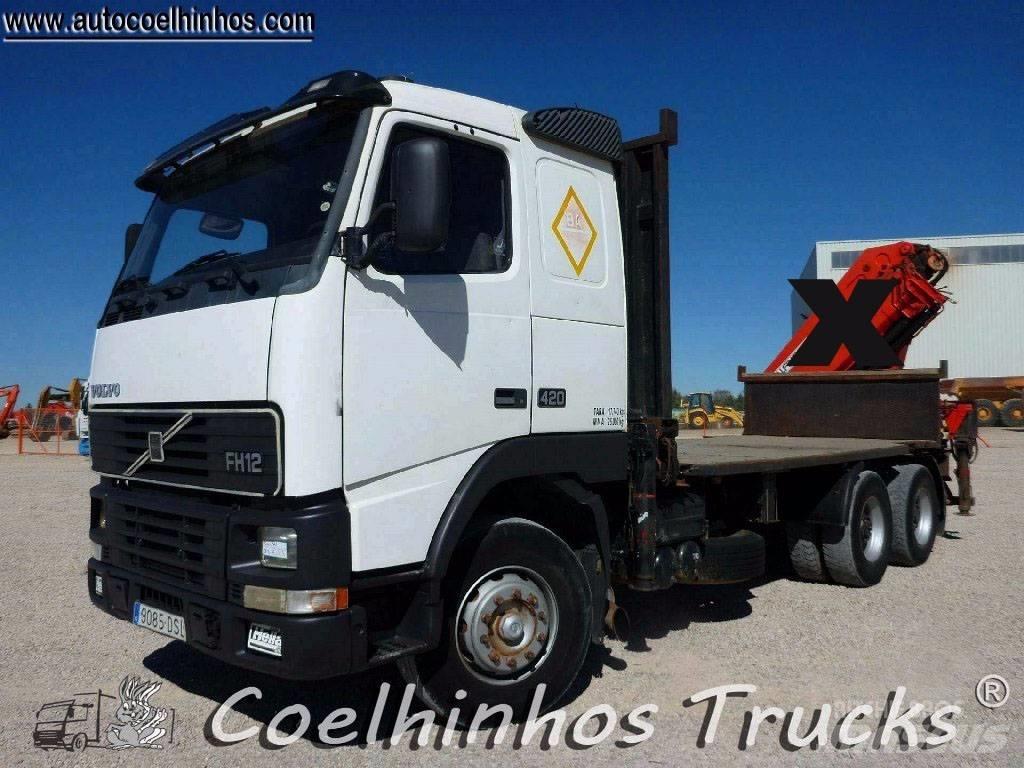 Volvo FH12 420 6x4 Pritschenwagen/Pritschenwagen mit Seitenklappe