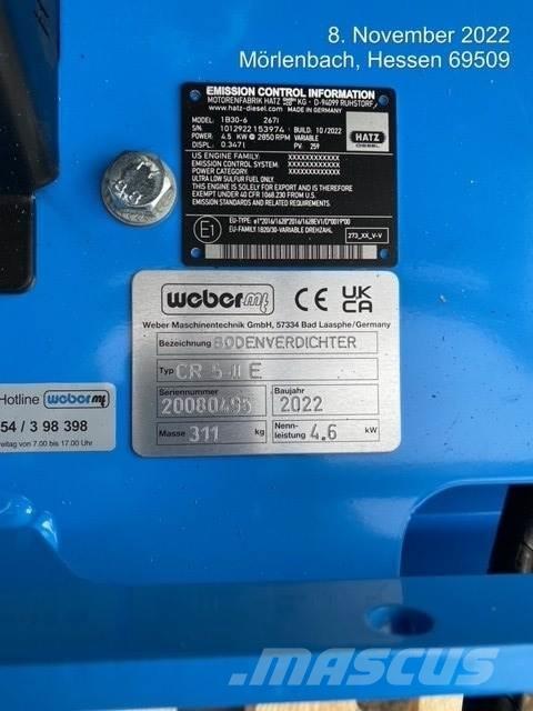 Weber CR5-II E Rüttelplatten/Sortierplatten