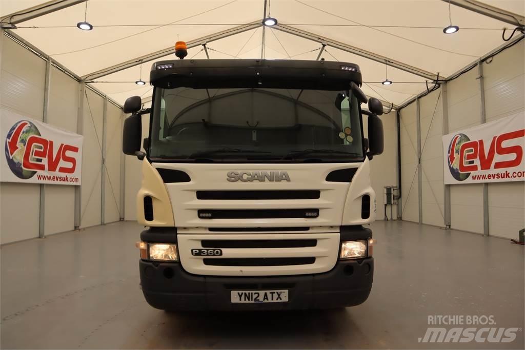 Scania P360 DROPSIDE REAR Ruwterrein kranen