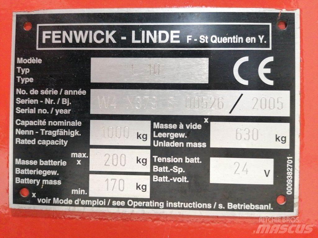 Linde L10 Deichselstapler
