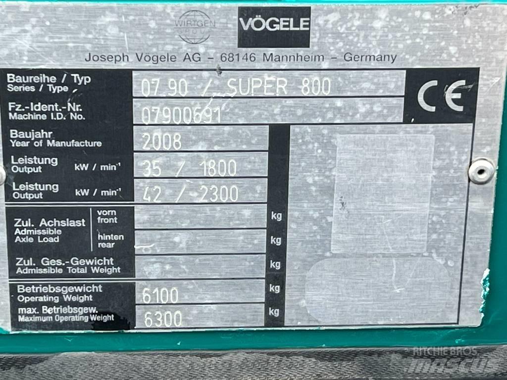 Vögele Super 800 Strassenfertiger