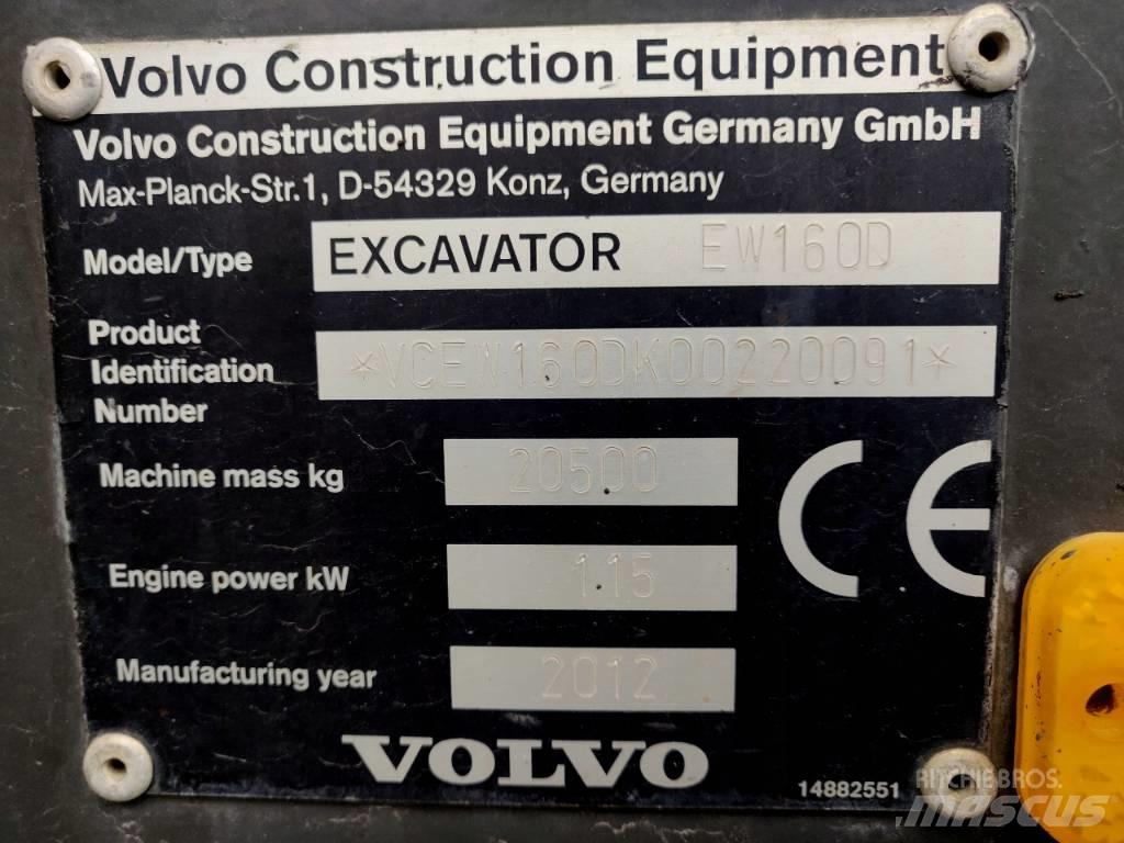 Volvo EW 160 D Mobilbagger
