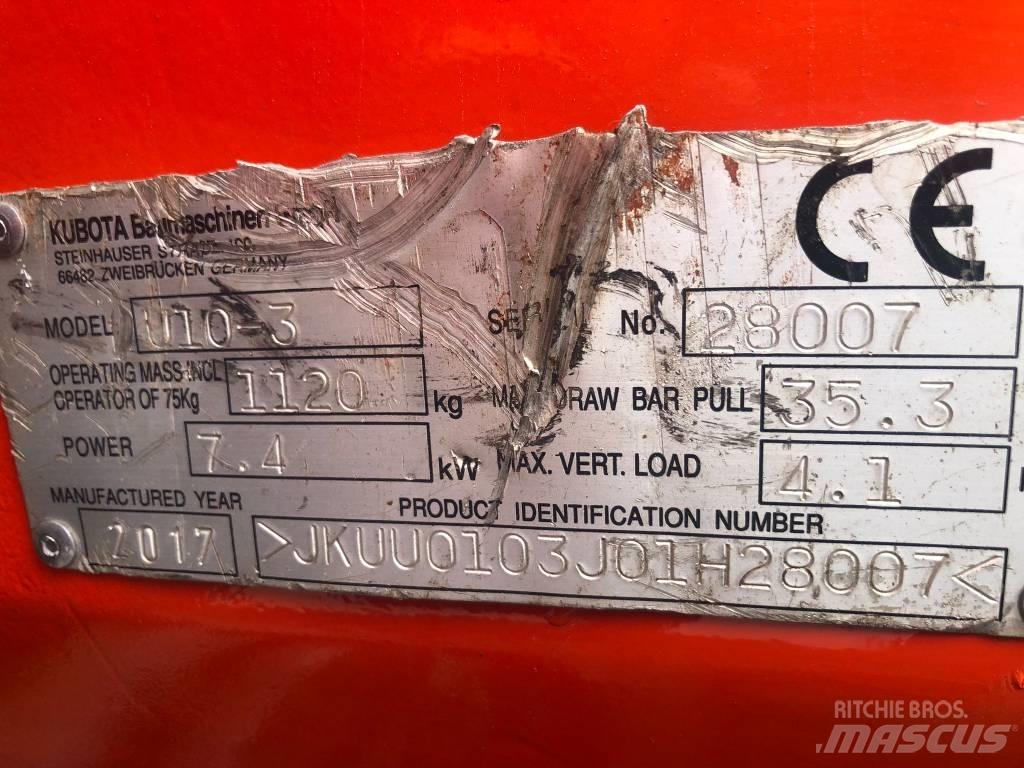 Kubota U 10-3 Minibagger < 7t