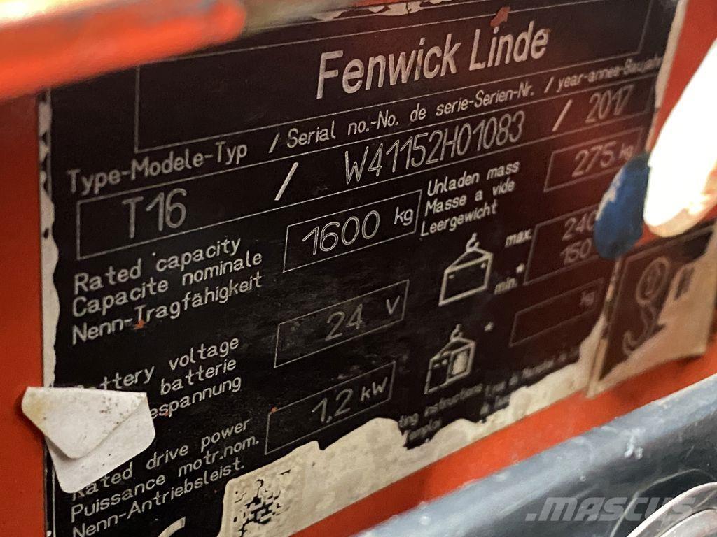 Linde T16 Niedergabelstapler