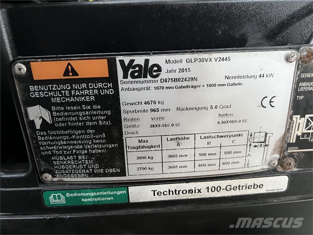 Yale GLP30VXV2445 LPG heftrucks