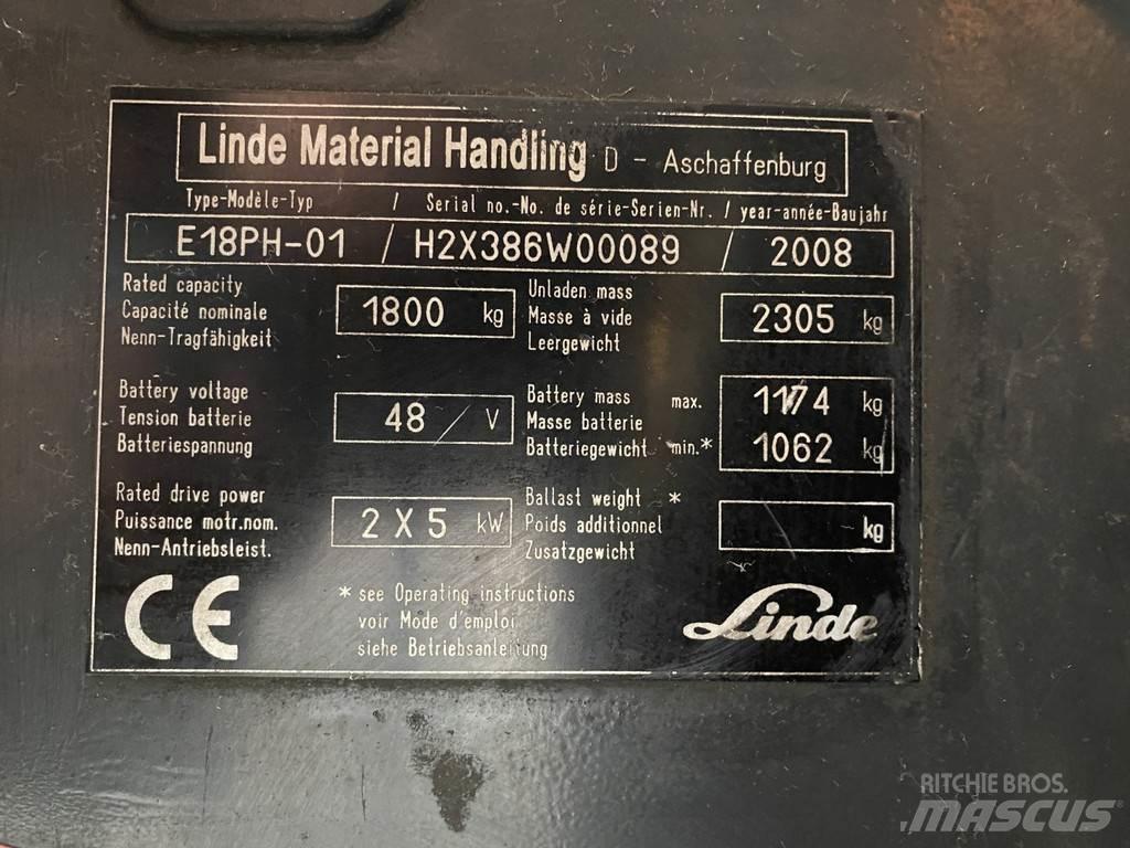 Linde E18PH-01 Elektrische heftrucks