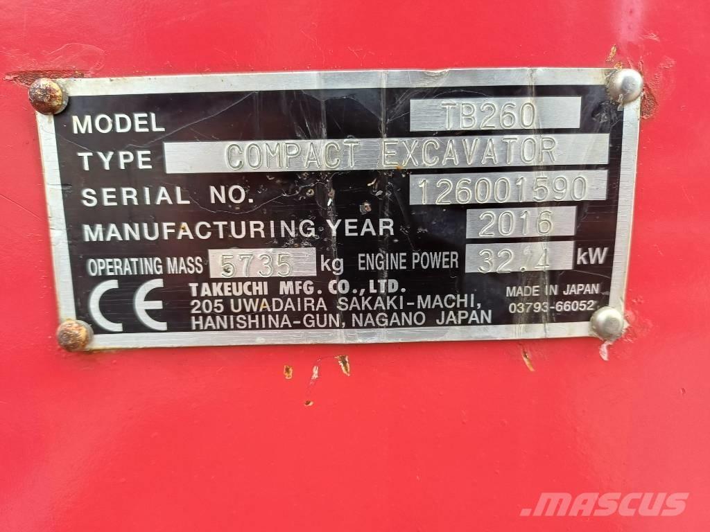 Takeuchi TB 260 Minibagger < 7t