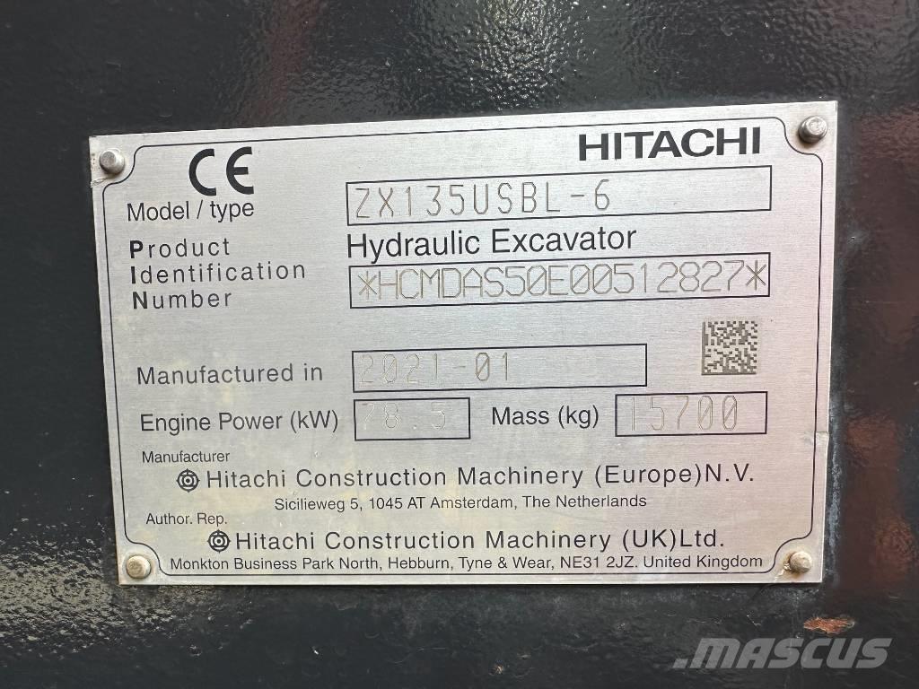Hitachi ZX 135 US-6 Raupenbagger