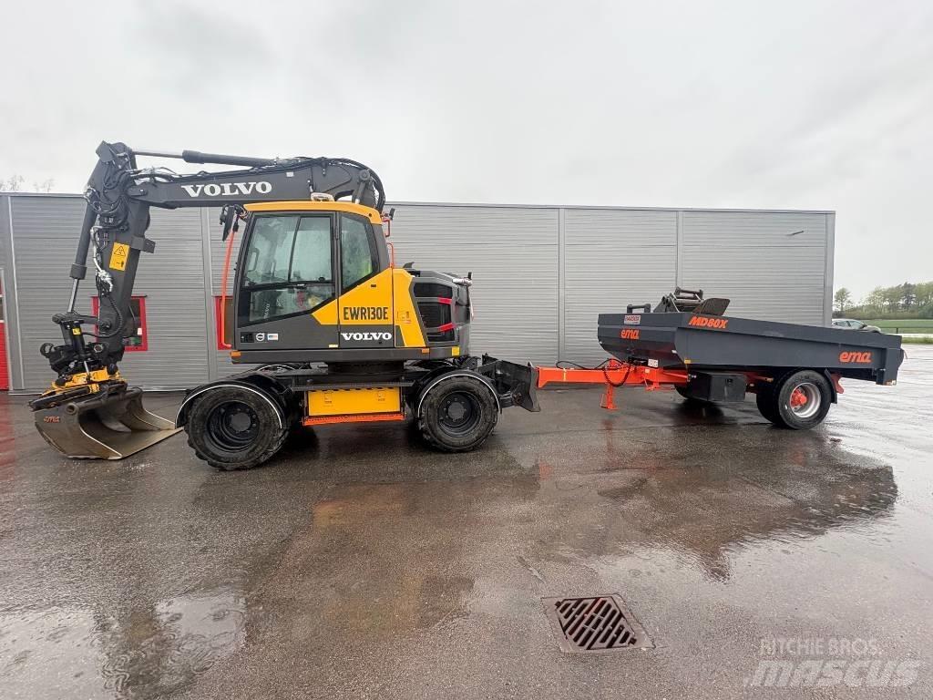 Volvo EWR130E + Kärra Mobilbagger