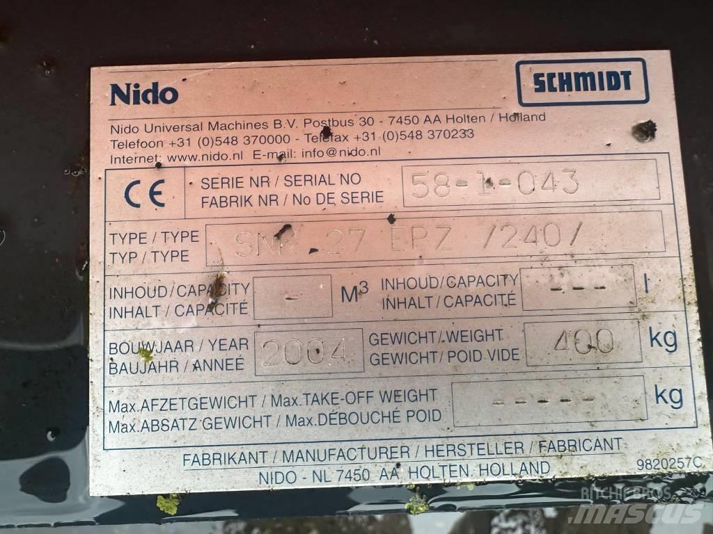 Nido SNK27 EPZ 240 Schneeschilde und -pflüge