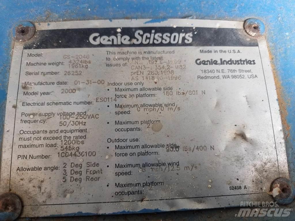 Genie GS2046 Scheren-Arbeitsbühnen