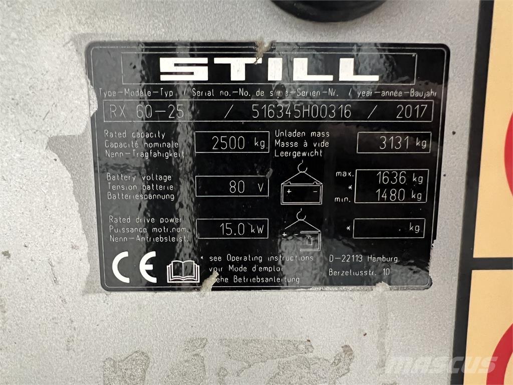 Still RX60-25 Elektrische heftrucks