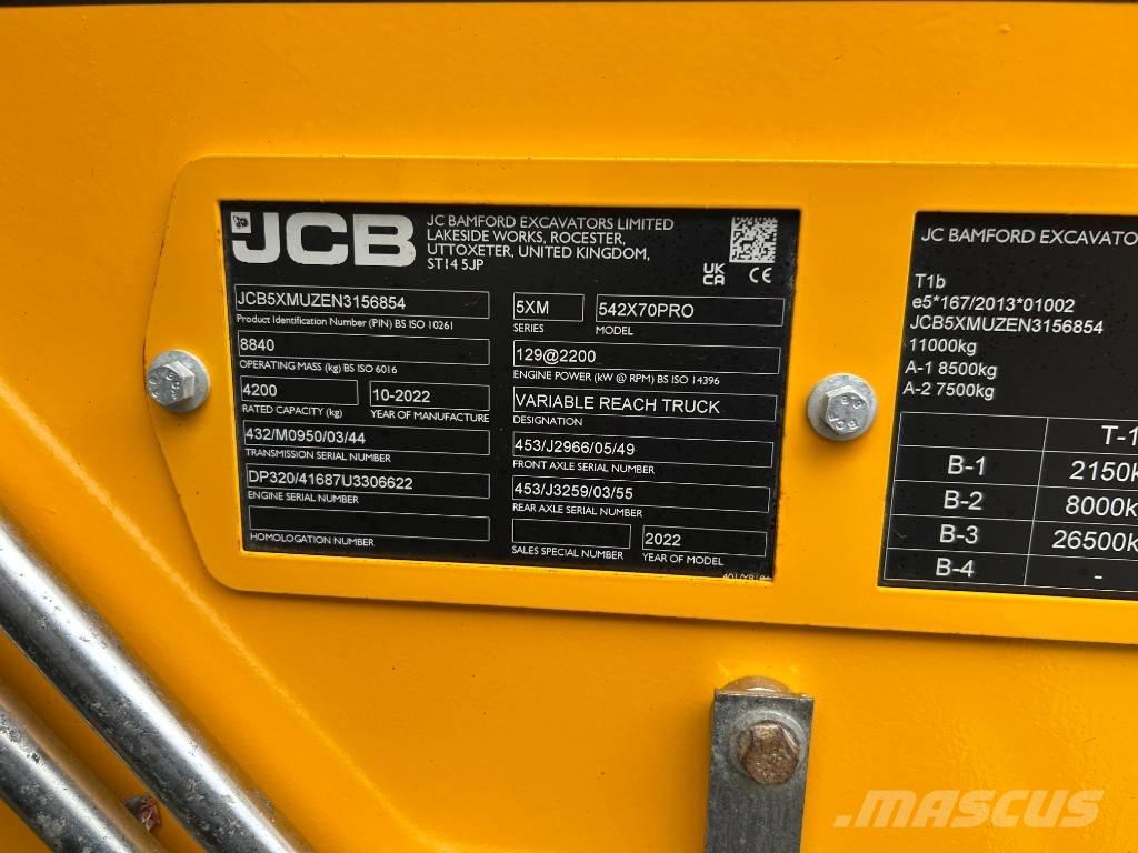 JCB 542-70 Agri Pro Teleskoplader für Landwirtschaft
