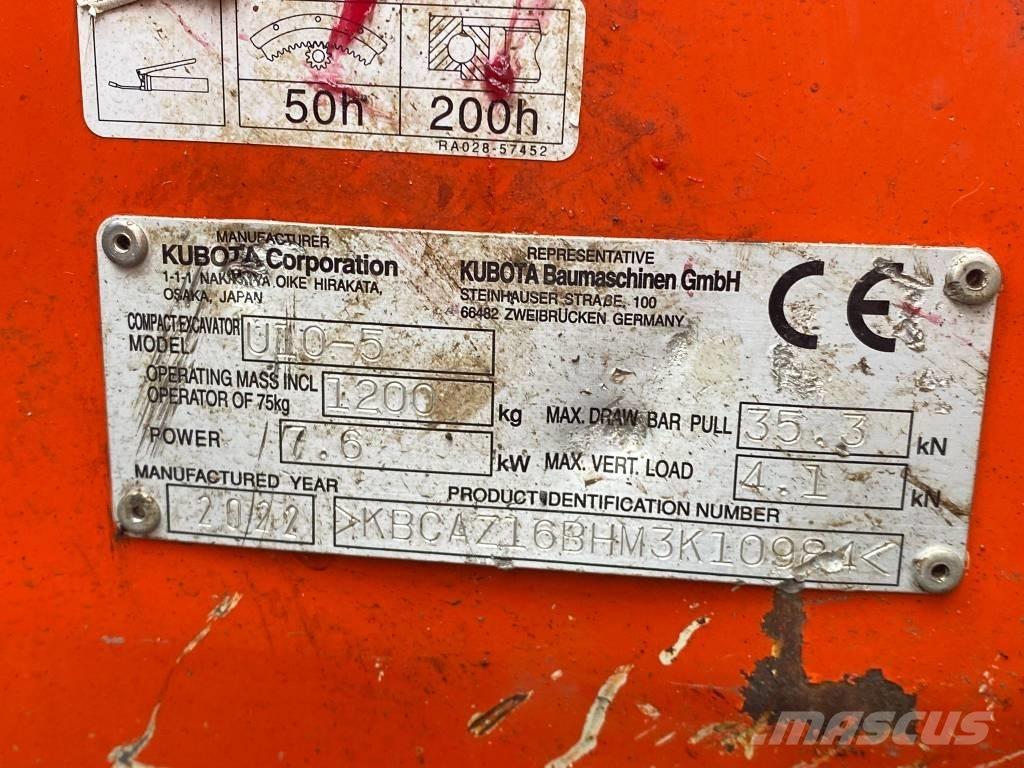 Kubota u10-5 Minibagger < 7t