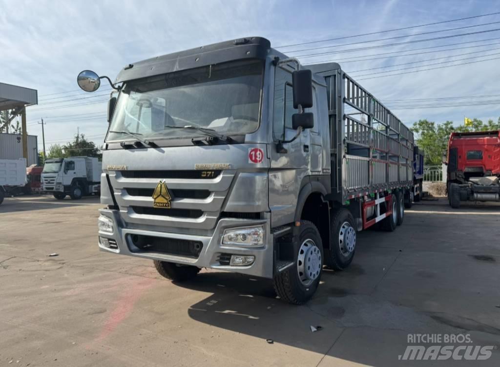 Howo 371 Pritschenwagen/Pritschenwagen mit Seitenklappe