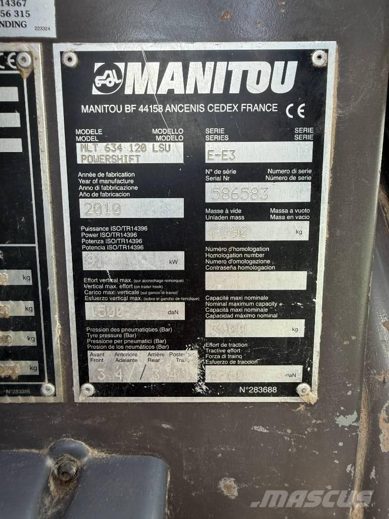 Manitou MLT 634-120 Teleskoplader