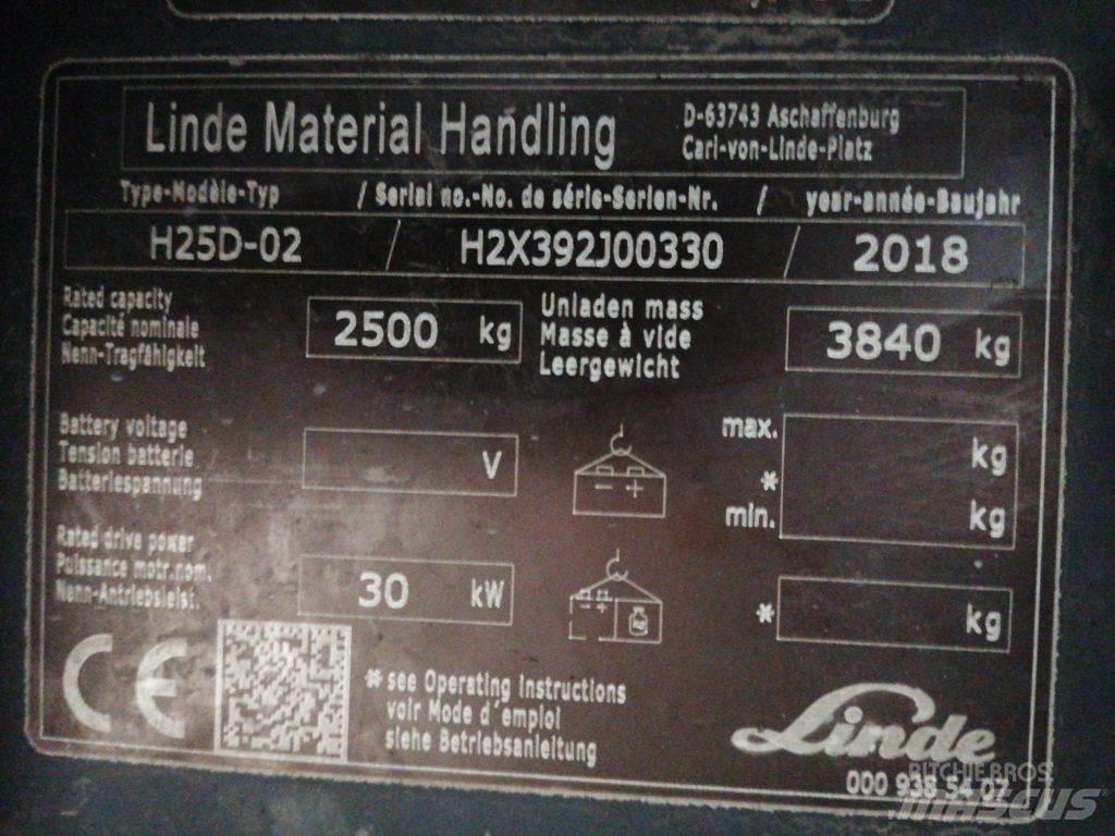 Linde H25D-02 Diesel heftrucks
