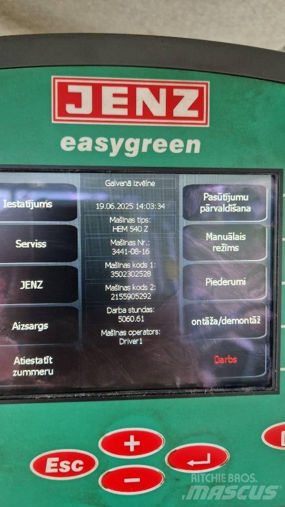 JENZ HEM 540Z Holzhäcksler