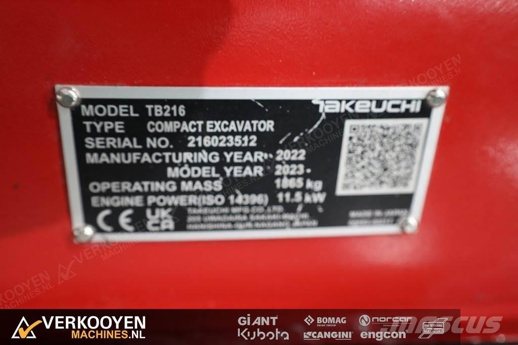 Takeuchi TB216 Minibagger < 7t