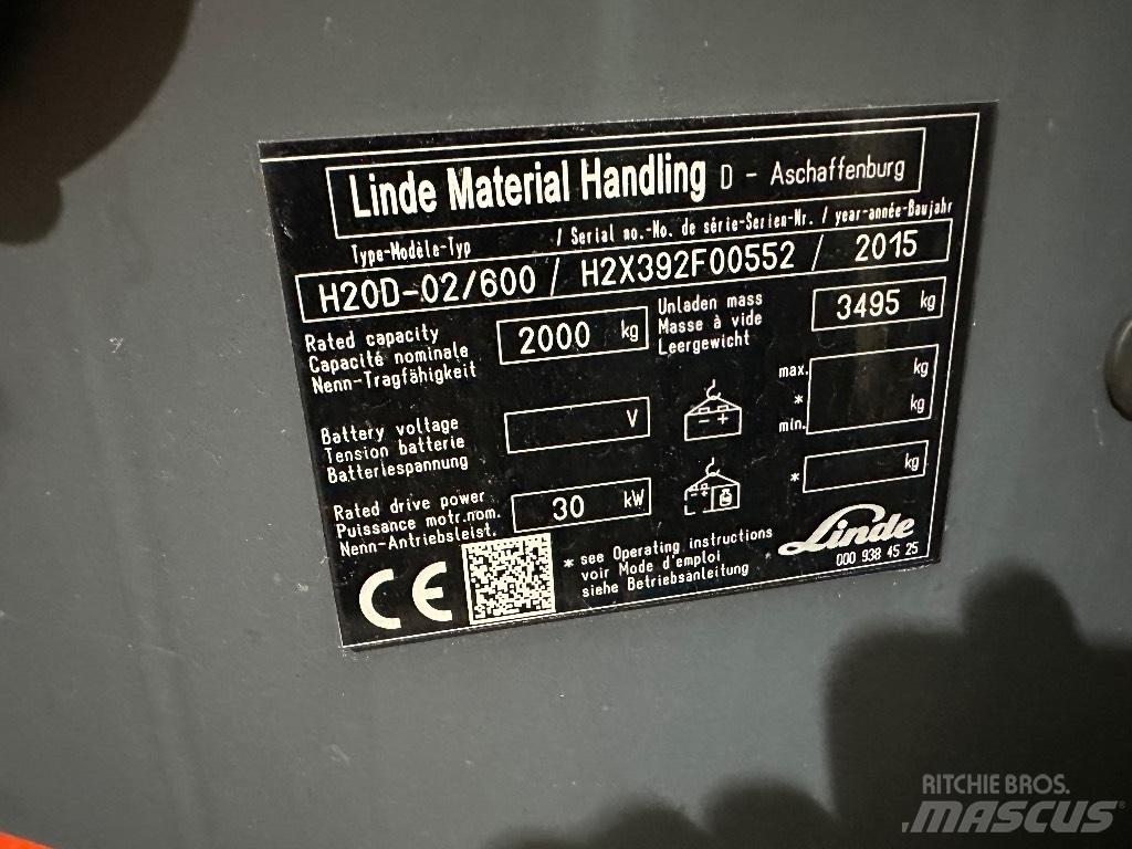 Linde H20D-02 Diesel heftrucks