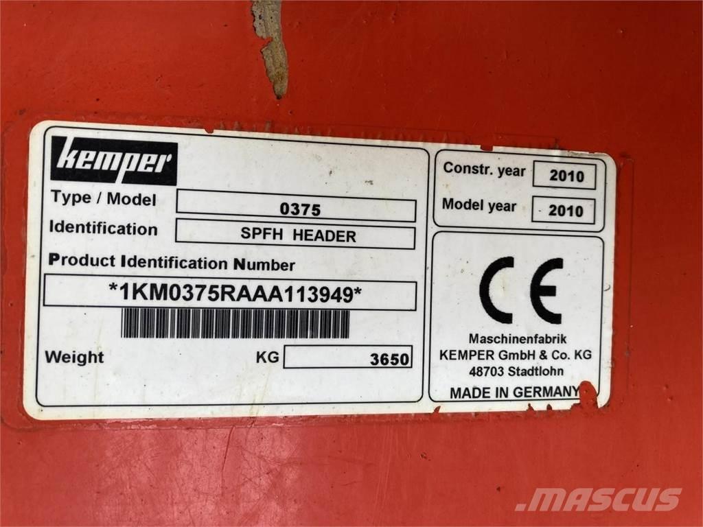 Kemper 375 Zubehör Mähdrescher