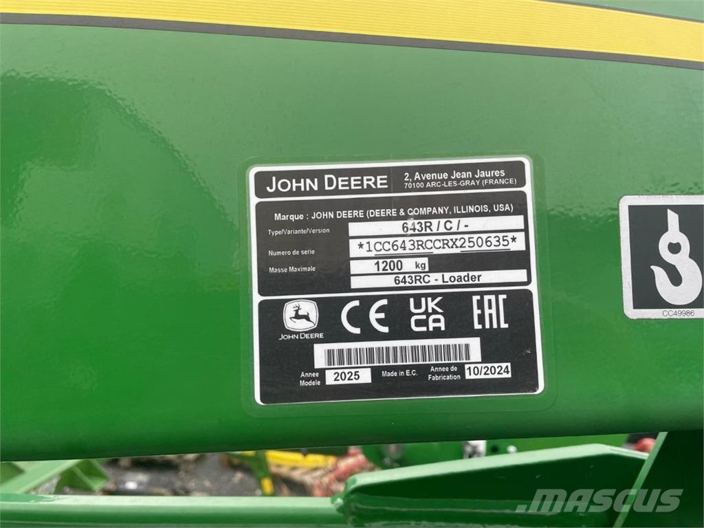 John Deere 643R Hoflader