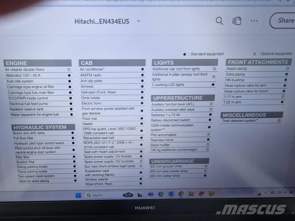 Hitachi ZX 33 U-6 Minibagger < 7t