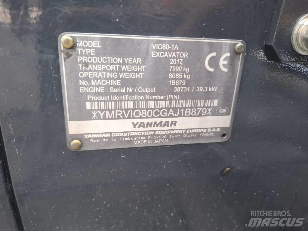 Yanmar Vio 80-1A Midibagger  7t - 12t