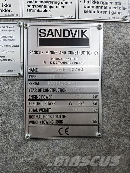 Sandvik DX780 Oberflächenbohrgeräte