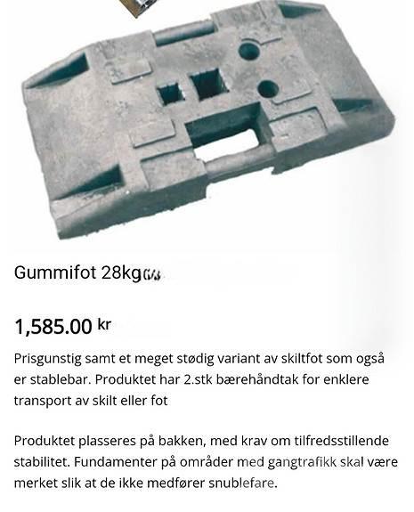  Skiltfot Andere Zubehörteile