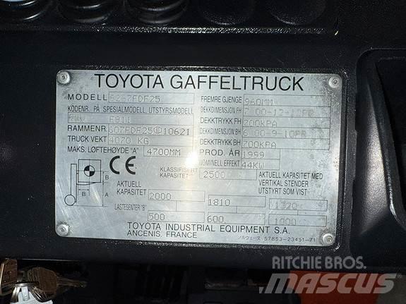 Toyota 62-FDF25 Diesel heftrucks