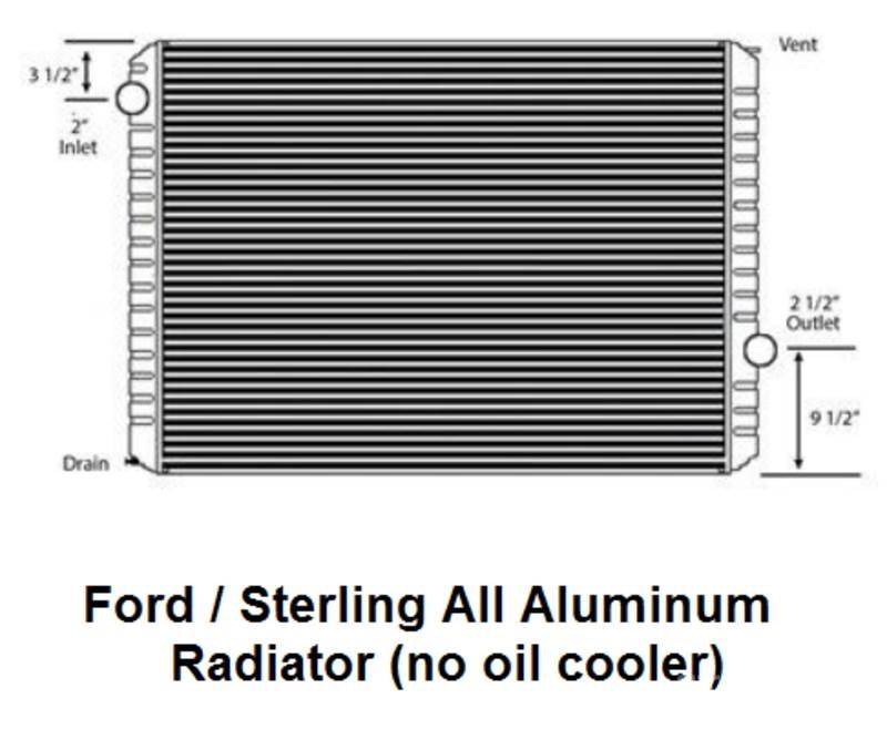 Ford L9500 Radiatoren
