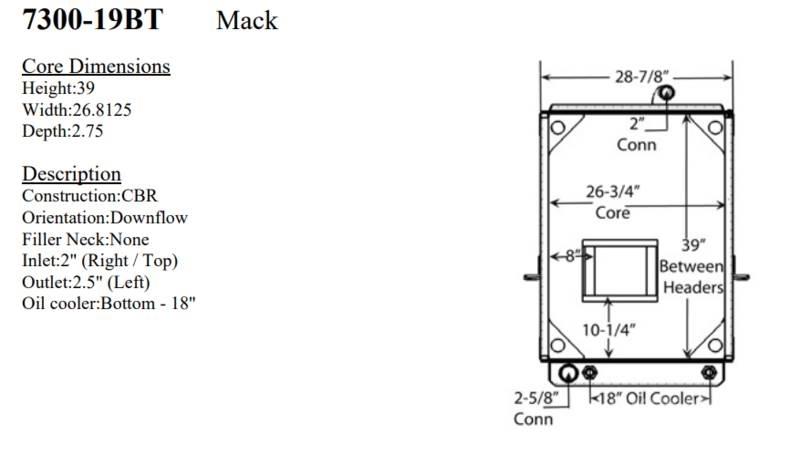 Mack LE Radiatoren