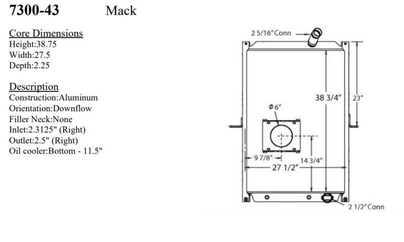 Mack MRU Radiatoren