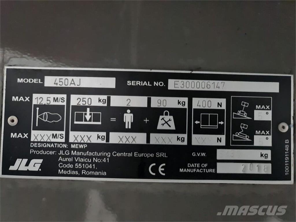 JLG 450AJ Gelenkteleskoparbeitsbühnen