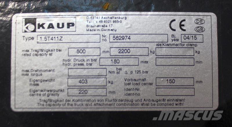 Kaup 1,5T411Z Andere Ausstattung und Zubehör
