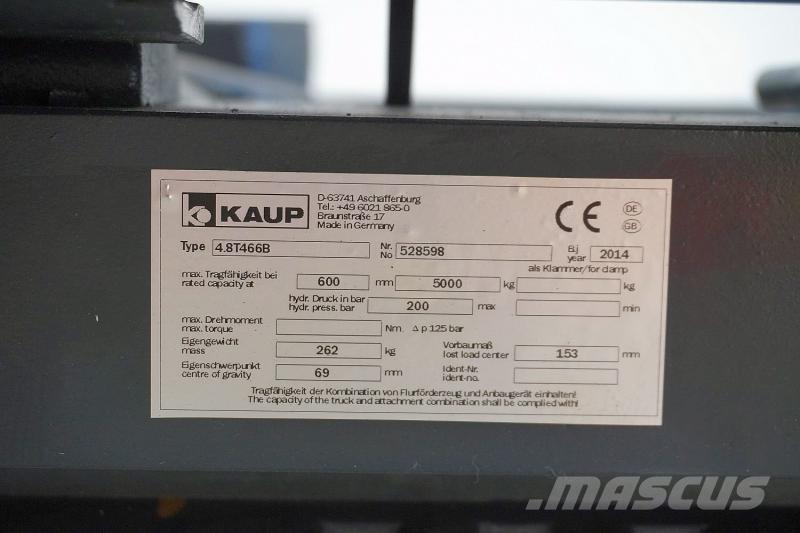 Kaup 4,8T 466B Andere Ausstattung und Zubehör