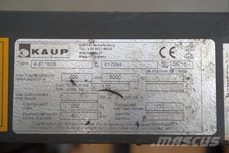 Kaup 4,8T160B Andere Ausstattung und Zubehör