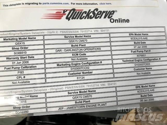 Cummins QSX15 Motoren