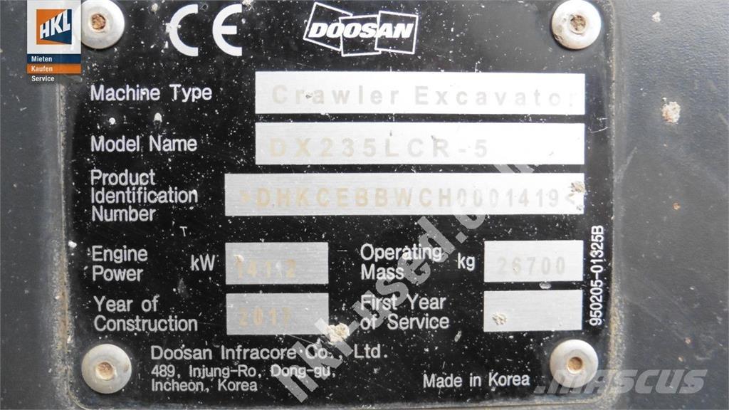 Doosan DX 235 LCR-5 Raupenbagger