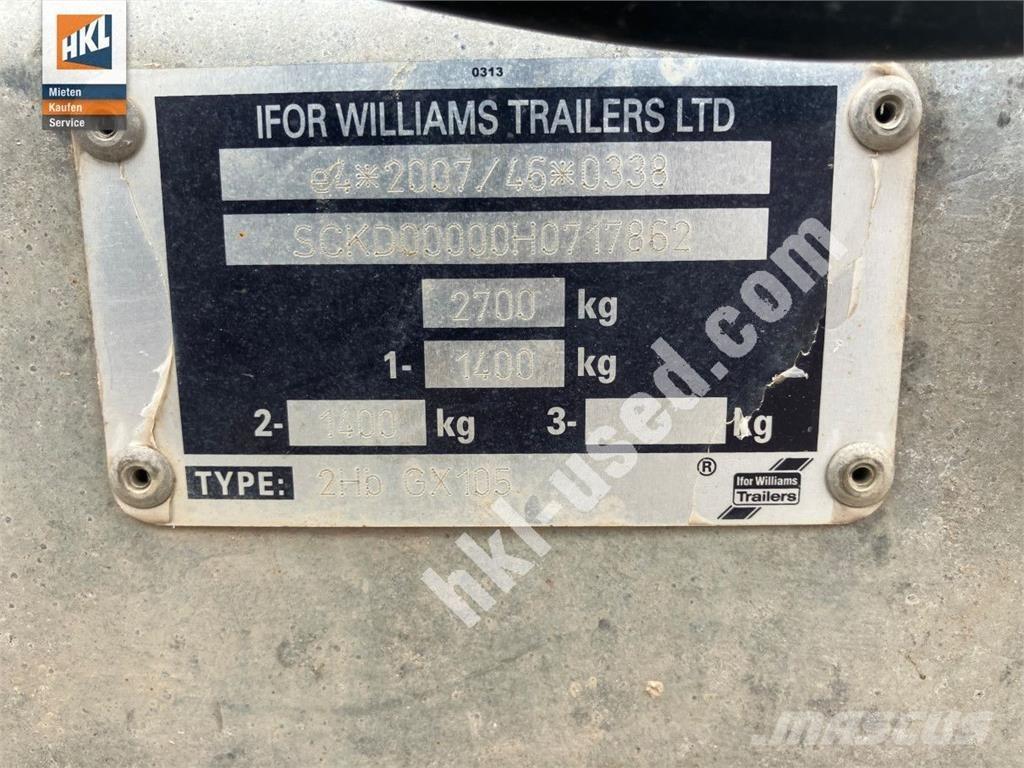 Ifor Williams GX 105 Sonstige Baumaschinen