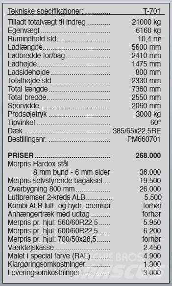 Pronar T-701 Sonstige Kommunalmaschinen