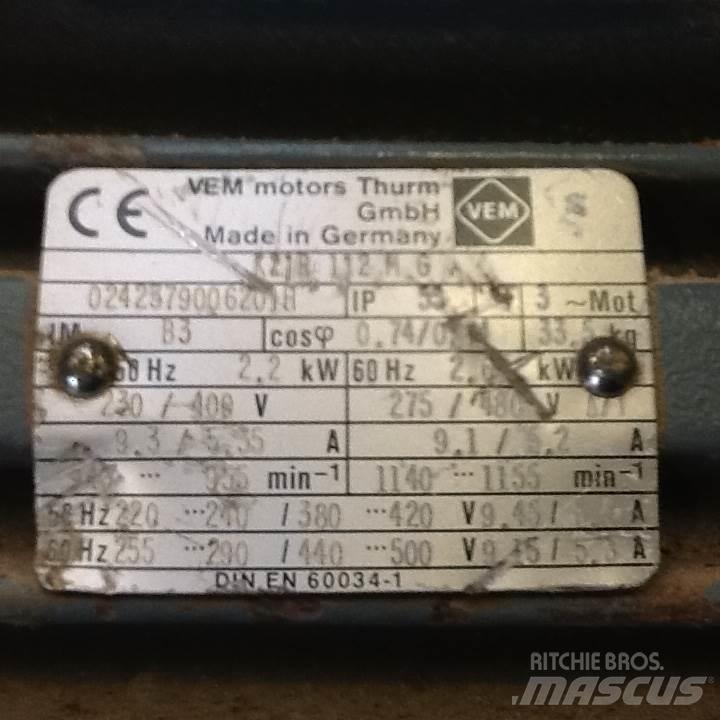  2,2 kW VEM E-Motor Motoren