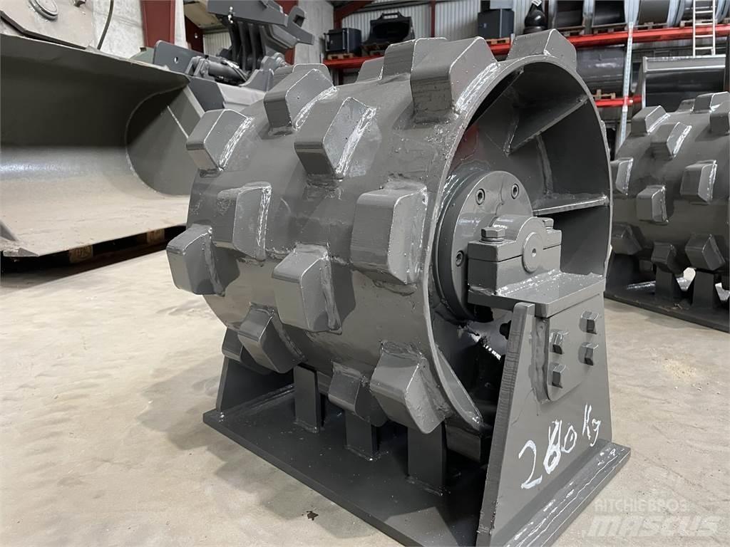  450 mm kompaktorhjul Gummiradwalzen