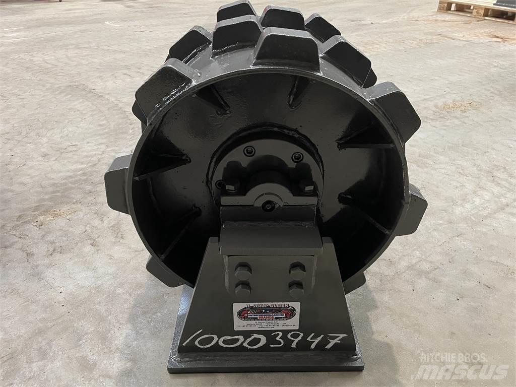  450 mm kompaktorhjul Gummiradwalzen
