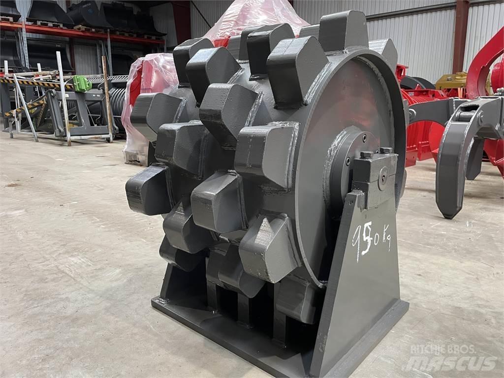  570 mm kompaktorhjul Gummiradwalzen