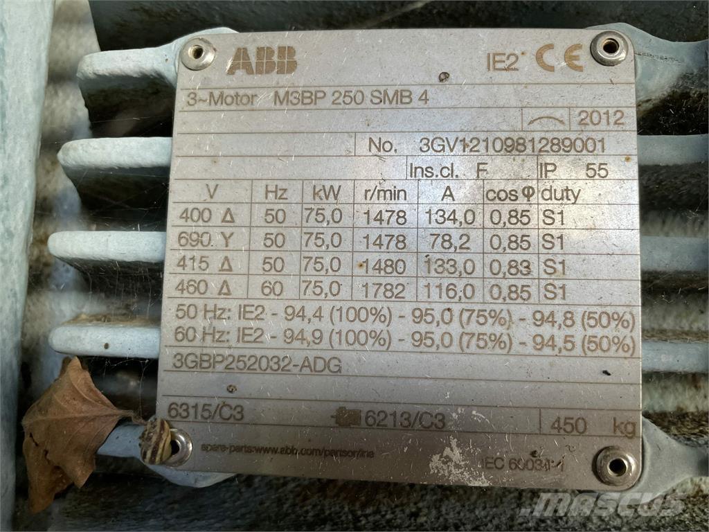  75 kW ABB el-motor Motoren