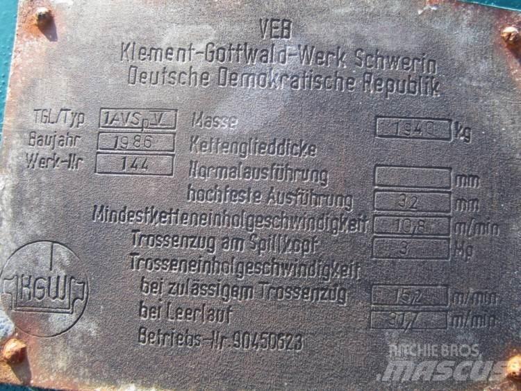  Capstan spil VEB 1AVSP V Fahrstühle, Seilwinden und Bauaufzüge