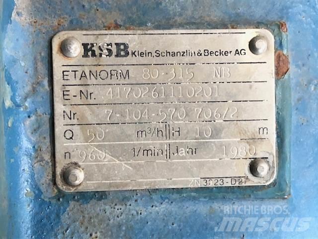 KSB 80 315 NB Pumper - 2 stk. Wasserpumpen